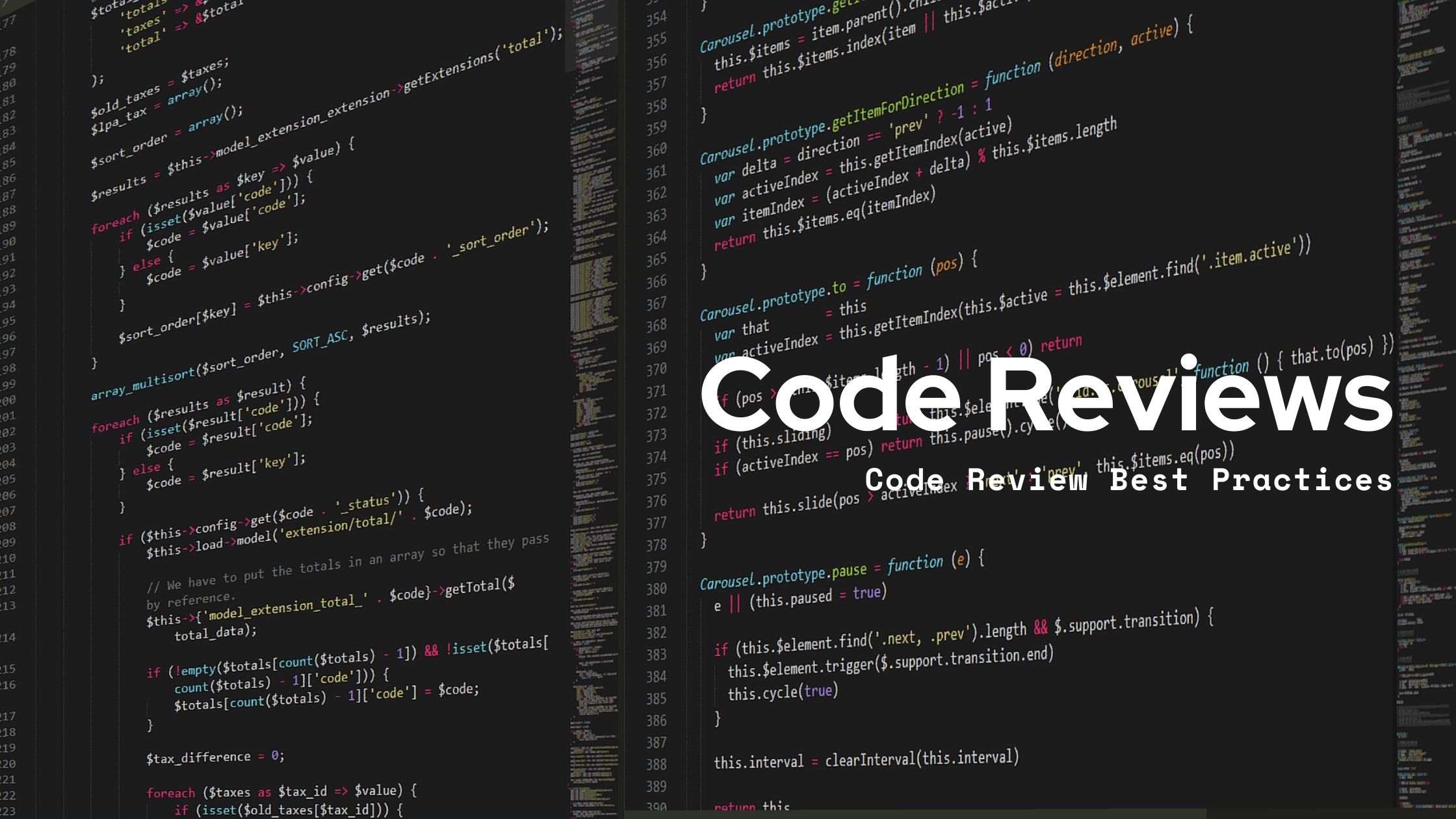 Code Review. Start coding.