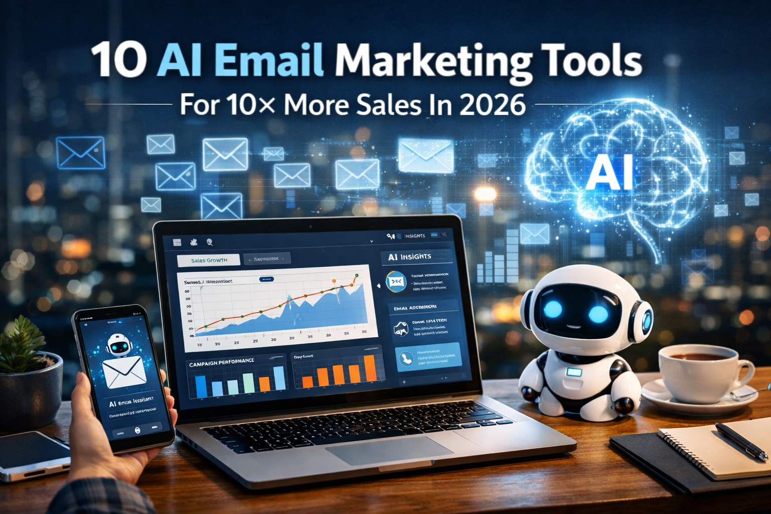 10 AI Email Marketing Tools For 10× More Sales In 2026