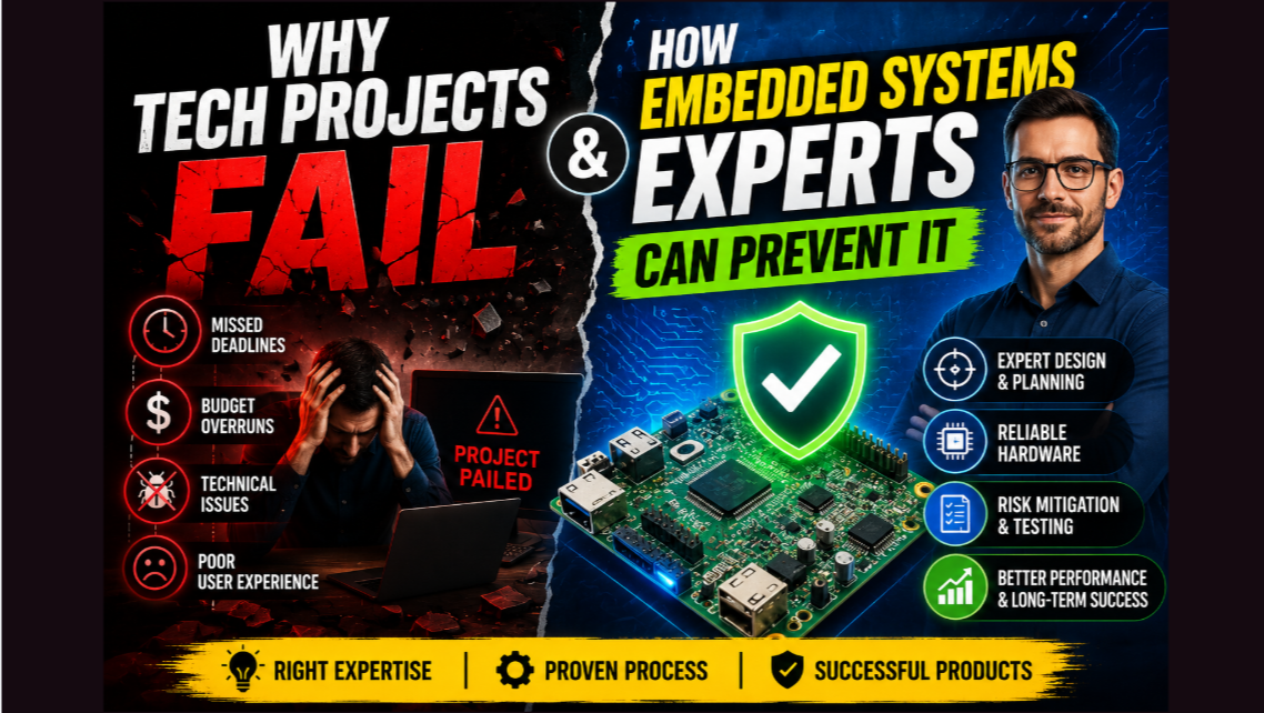 Why Tech Projects Fail and How Embedded Systems Experts Can Prevent It