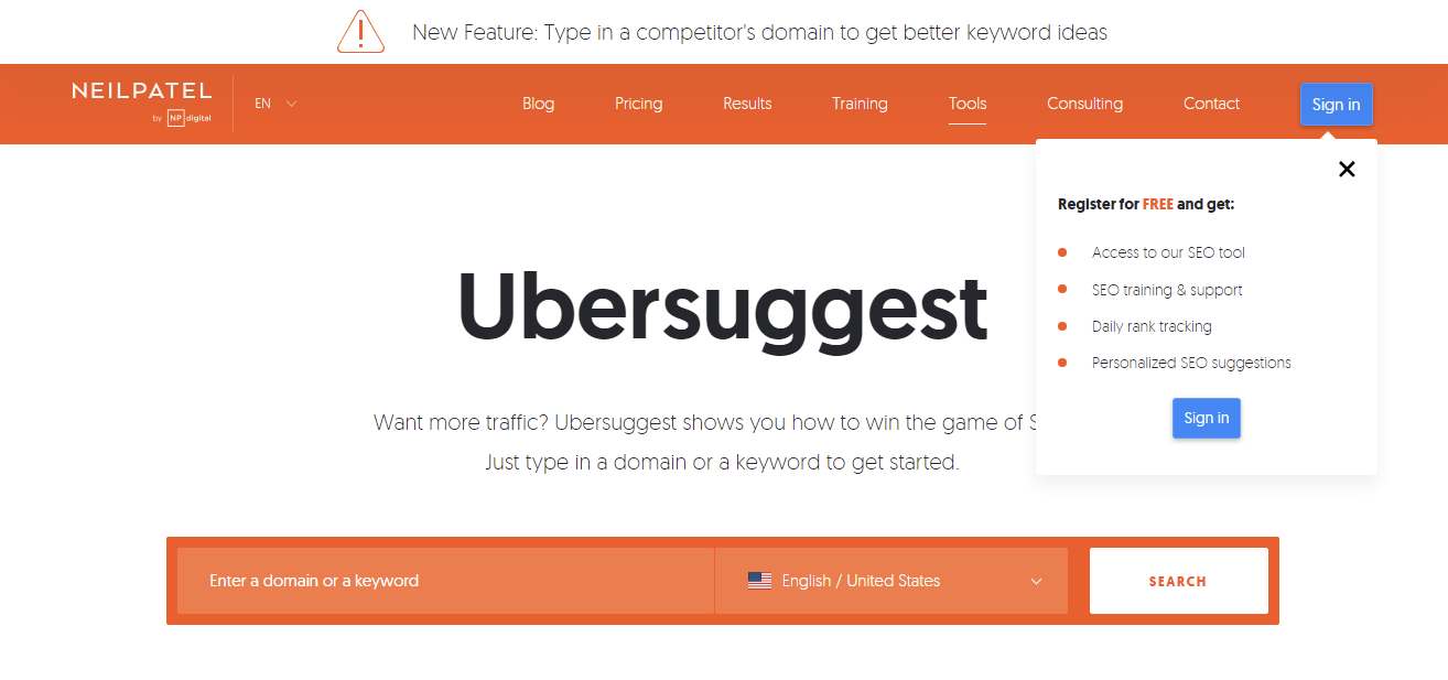 Ubersuggest